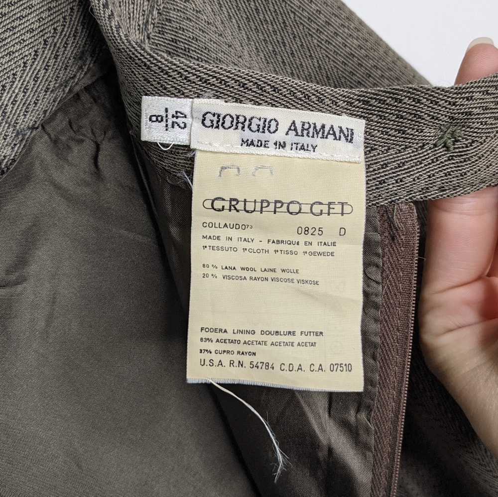 Giorgio Armani Gruppo GFT Wool Pencil Skirt - Picture 9 of 10